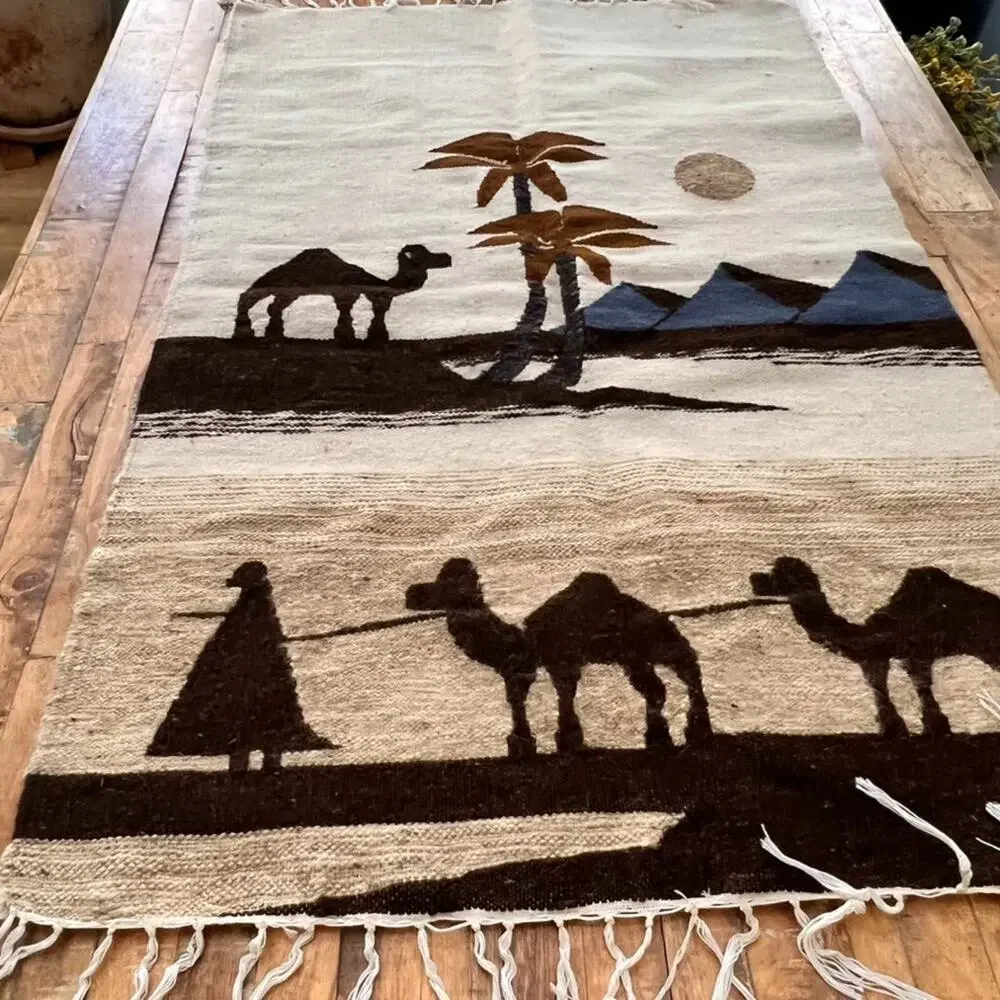 Egyptian Hand woven Rug 47 x 30